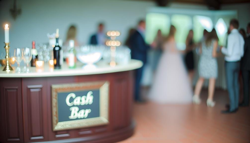 cash bar wedding explanation